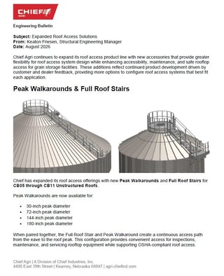 Engineering Bulletin - Expanded Roof Access Solutions (screenshot)
