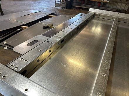 Figure 1 Inside view at top of panel with lifting brackets - resized
