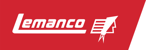 Lemanco White-on-red-badge